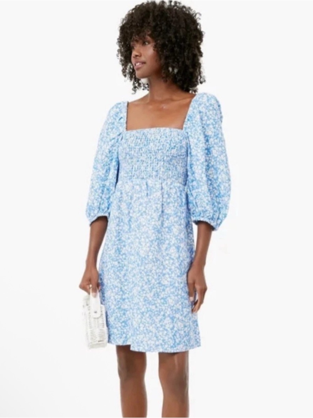 Tuckernuck x Cameran Wimberly Eubanks "Blooms on Broad" Annie Smocked Mini Dress